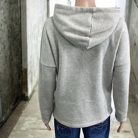 One ❤️ Clothing Oatmeal Fleece Oversized Dropped Shoulder Hoodie - Picture 12 of 16